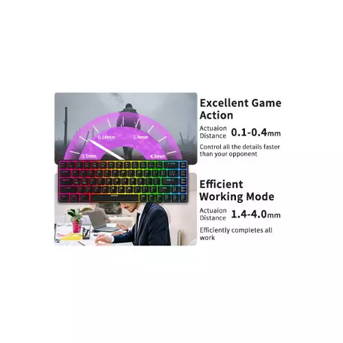 MageGee MK-BOX Wired RGB lighting Mechanical keyboard (Magnetic Switch)-gallery-3