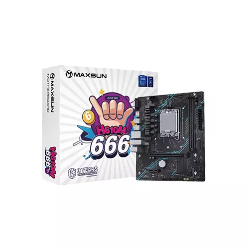 MAXSUN MS-H610M INTEL 666 WIFI6 M-ATX D5 Motherboard