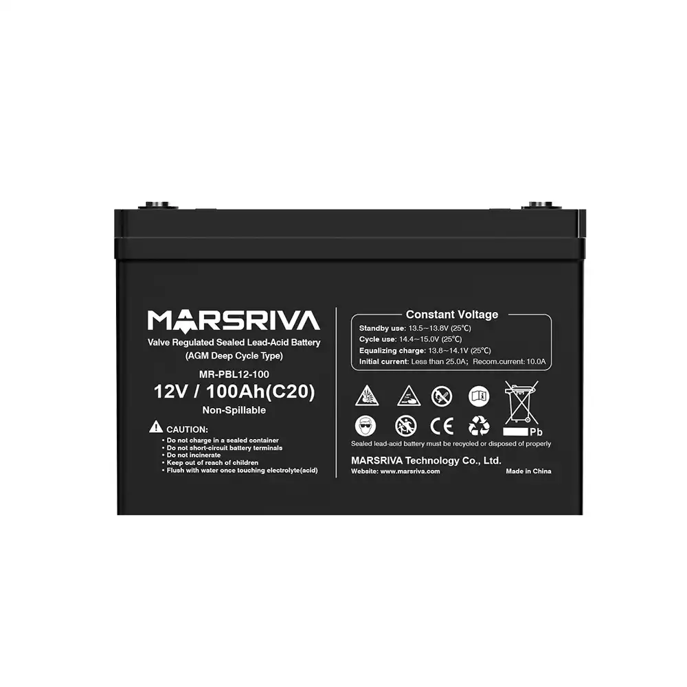 Marsriva MR-PBL12-100 12V 100Ah Sealed Lead-Acid UPS Battery