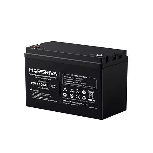 Marsriva MR-PBL12-100 12V 100Ah Sealed Lead-Acid UPS Battery-gallery-2