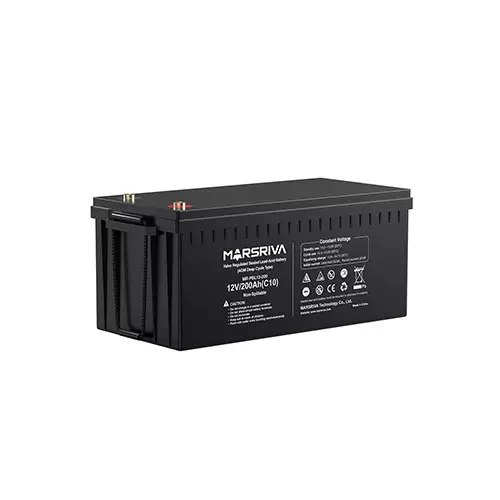 Marsriva MR-PBL12-200 12V 200Ah Sealed Lead-Acid UPS Battery-gallery-1