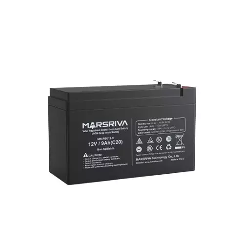 MARSRIVA 12V 9AH BATTERY  ALARM UPS