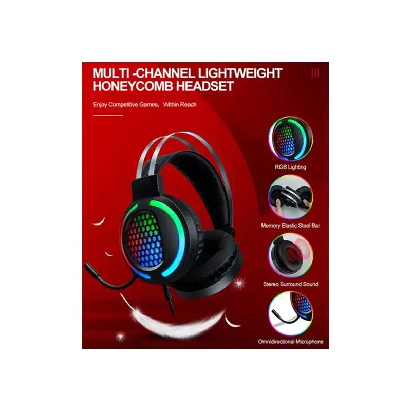 T-WOLF TF400 GAMING KEYBOARD MOUSE HEADSET MOUSE PAD 4 IN 1 COMBO-4