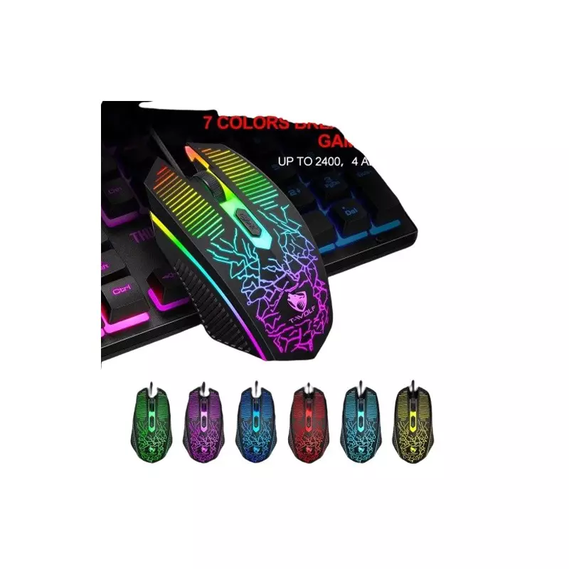 T-WOLF TF-31 GAMING KEYBOARD MOUSE MOUSE PAD 3-IN-1 COMBO-gallery-2