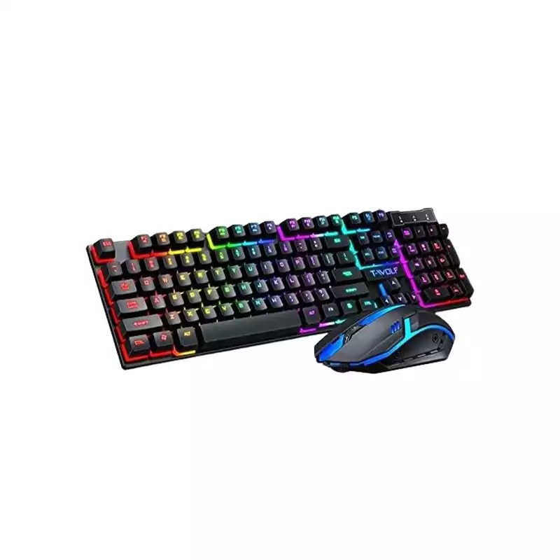 T-WOLF TF200 WIRED USB GAMING KEYBOARD MOUSE COMBO
