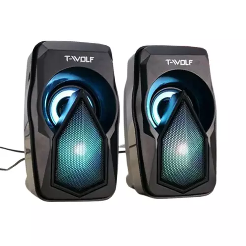 T-WOLF S11 Dual LED Mini Speaker-1