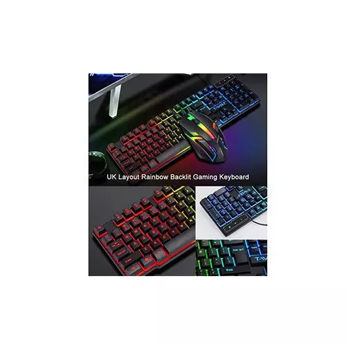 T-WOLF TF800 Wired Gaming Headset Mouse Keyboard And Mousepad 4 In 1 Combo-gallery-2