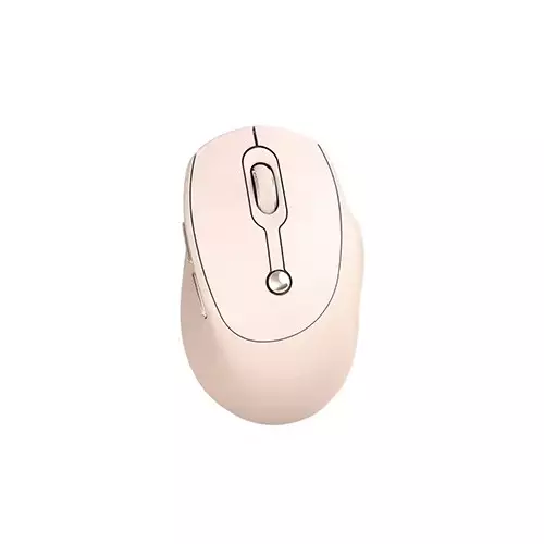 T-WOLF Q7 Rechargeable 2400 DPI Dual Mode Wireless Mouse MILK TEA