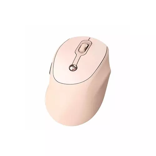 T-WOLF Q7 Rechargeable 2400 DPI Dual Mode Wireless Mouse MILK TEA-gallery-2
