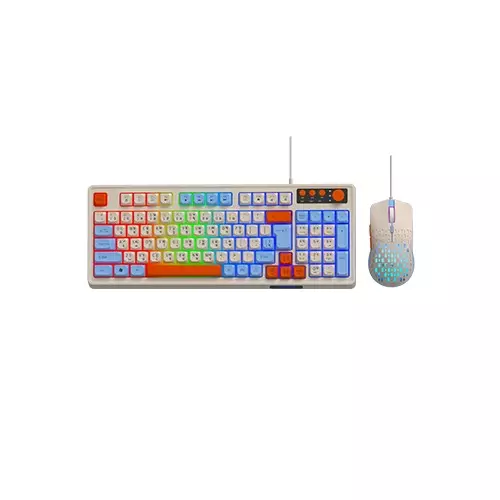 T-WOLF TF100 Wired Keyboard Mouse Gaming Combo