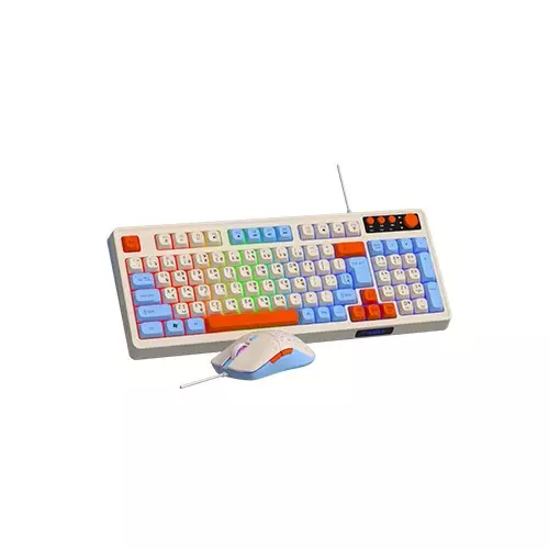 T-WOLF TF100 Wired Keyboard Mouse Gaming Combo - 1