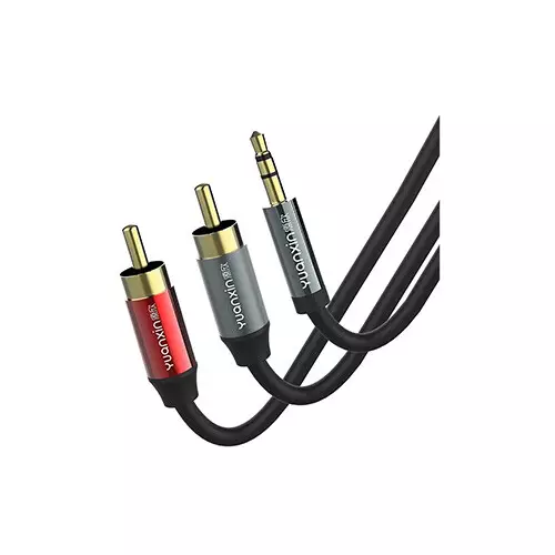 Yuanxin YAX-002 3.5mm Male to 2RCA Male Audio Cable - 1