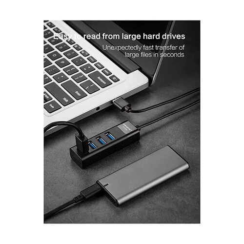 Yuanxin X-3328 USB Male to Quad USB Female Hub - 3