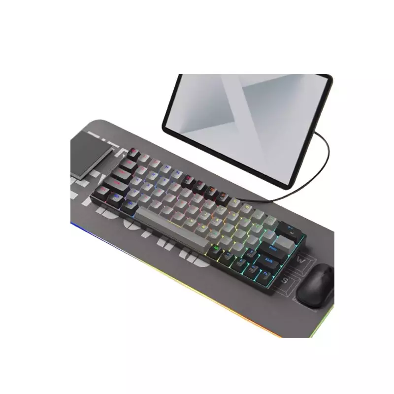ZIFRIEND ZA646 MECHANICAL KEYBOARD BLACK GREY-1