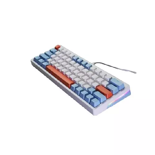 Zifriend ZA63 Hot-Swappable RGB Mechanical Keyboard (Yellow Switch) - 1