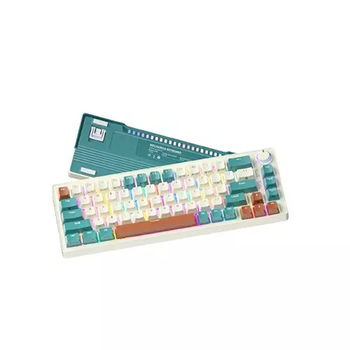Zifriend ZA68 Hot Swappable RGB Mechanical Keyboard (Green Brown)-gallery-1