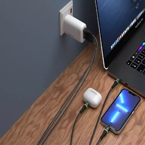 TETON TU - CL 32 USB C to lightning Braided Cable 20W PD Fast Charger Data Cable-gallery-2