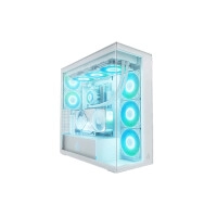 Arctic Xtender VG Clear Glass Premium E-ATX Gaming Case with 420mm Cpu Cooler (White)