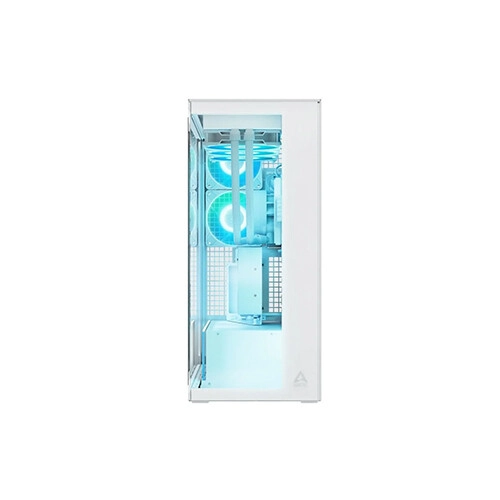 Arctic Xtender VG Clear Glass Premium E-ATX Gaming Case with 420mm Cpu Cooler (White) - 1