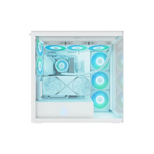 Arctic Xtender VG Clear Glass Premium E-ATX Gaming Case with 420mm Cpu Cooler (White) - 2