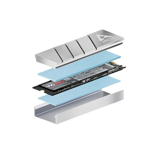 Arctic M2 Pro M.2 2280 SSD Cooler Silver - 3