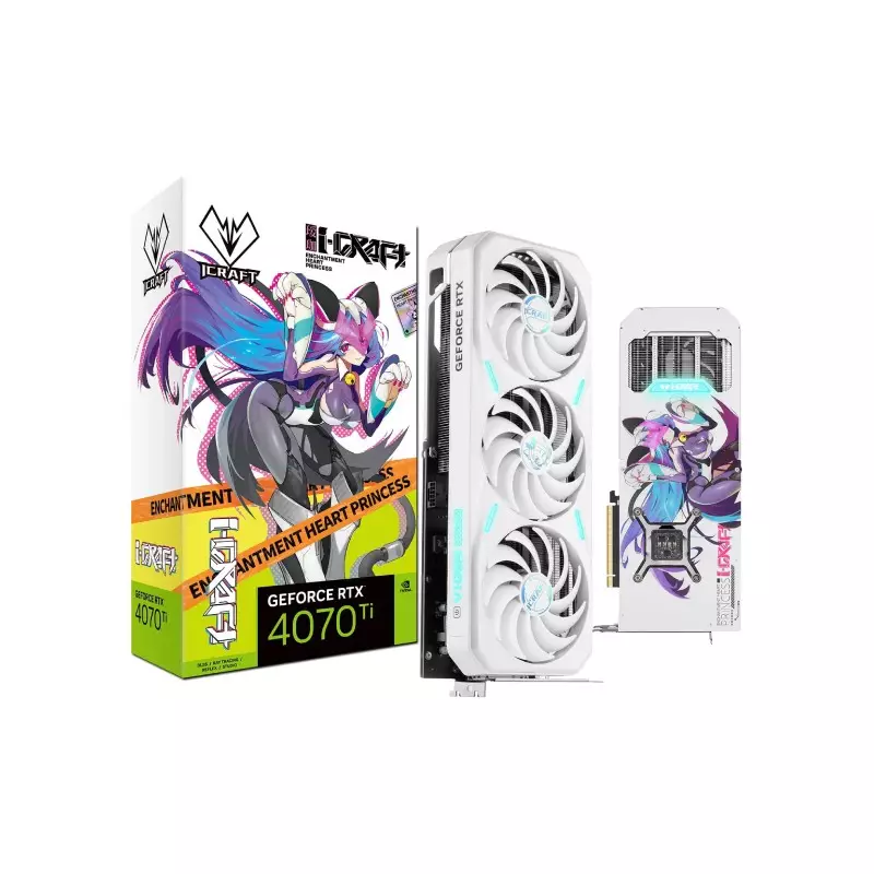 Maxsun GeForce RTX 4070 Ti iCraft Limited Edition OC 12GB GDDR6X Graphics Card (Anime White GPU)