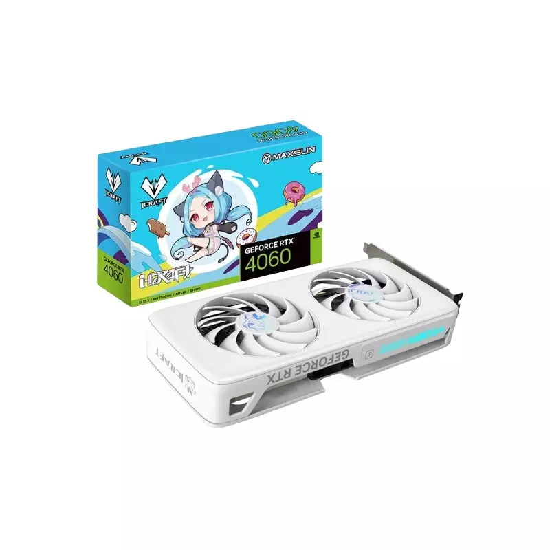 MAXSUN GeForce RTX 4060 iCraft OC 8G Limited X2 Graphics Card