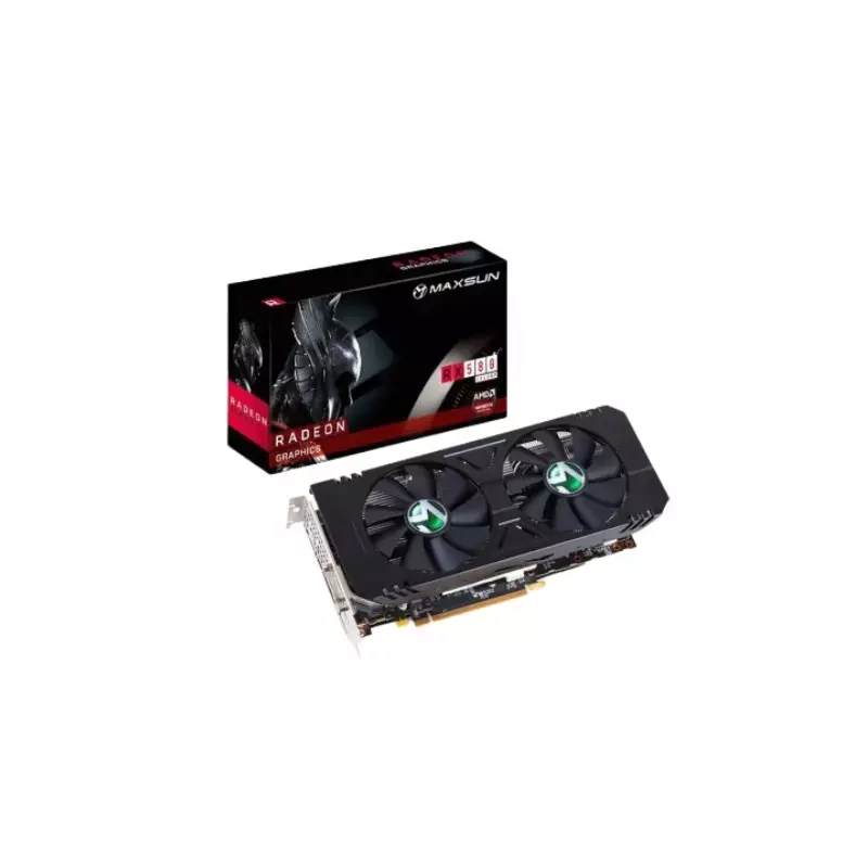 Maxsun AMD Radeon RX 580 8GB GDDR5 Graphics Card (Black)