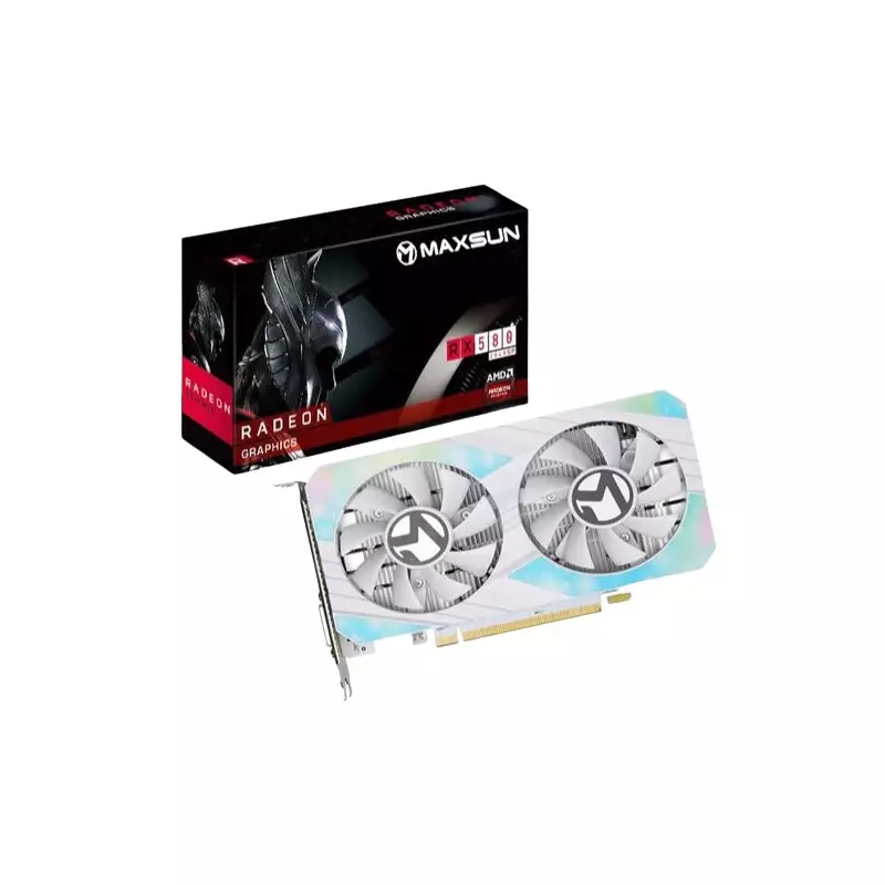 Maxsun AMD Radeon RX 580 8GB GDDR5 Graphics Card (White)