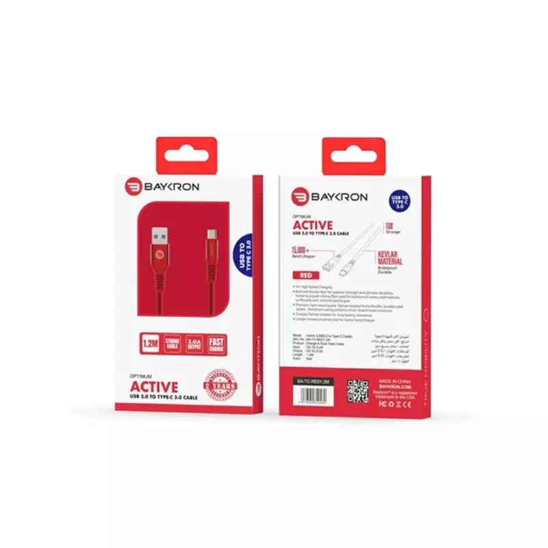 Baykron USB A To Type C 1.2M Cable-1