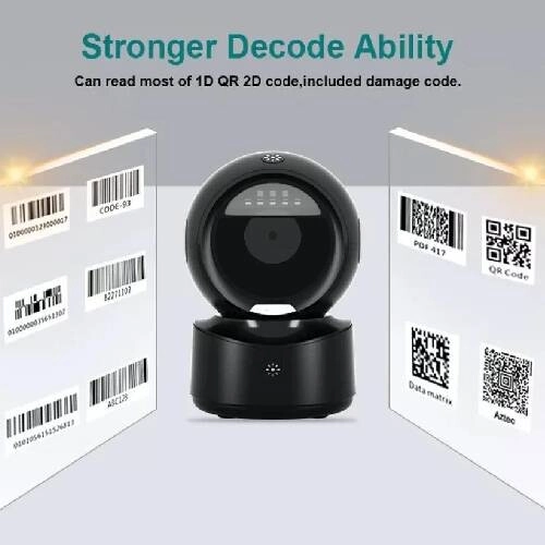 NETUM A5 Hands-Free 1D/2D QR USB Barcode Scanner - 2