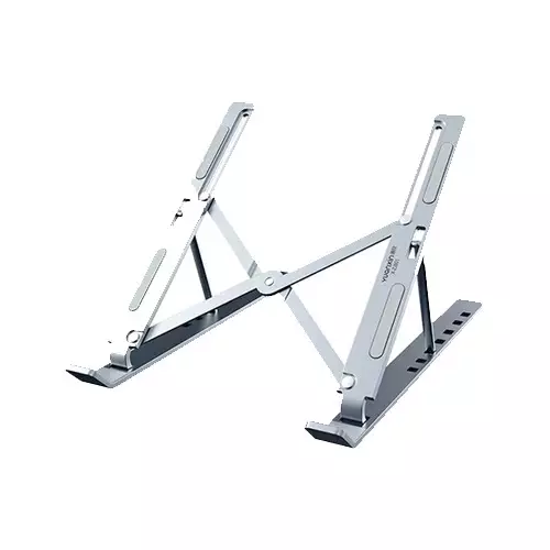 Yuanxin Retractable Adjustable Laptop Stand with Anti Slip Pad (Silver)