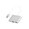 Yuanxin X-3215 Type-C Male to HDMI USB & PD Female Converter Gray-1
