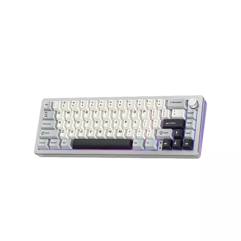 YUNZII AL66 Knob CNC Aluminum Bluetooth Wireless Mechanical Keyboard-gallery-2