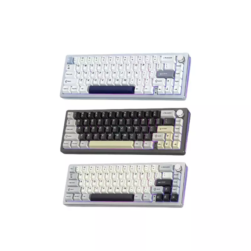 YUNZII AL66 Knob CNC Aluminum Bluetooth Wireless Mechanical Keyboard-gallery-3