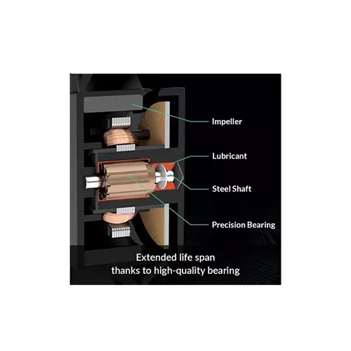 Arctic P14 PWM PST ARGB 140mm (1xFAN) Cooling Case Fan (Black)-gallery-3