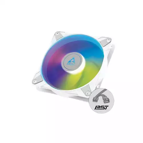 Arctic P12 PWM PST A-RGB 120mm A-RGB PWM white Case Fan with Cable Splitter