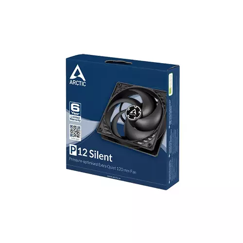 ARCTIC P12 Silent 120mm Low Noise Cooling Case Fan (Black)-gallery-4