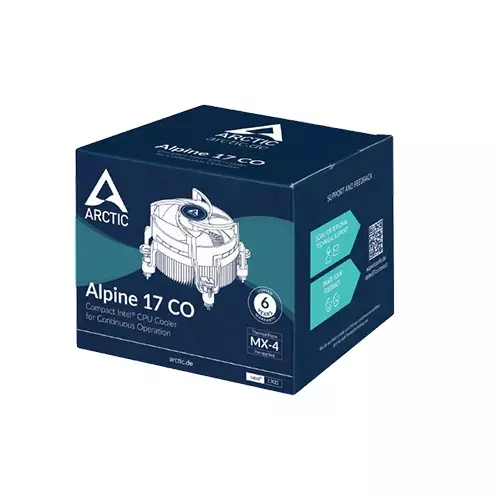 ARCTIC Alpine 17 CO Compact Intel Alder Lake CPU Cooler (Black)-gallery-6