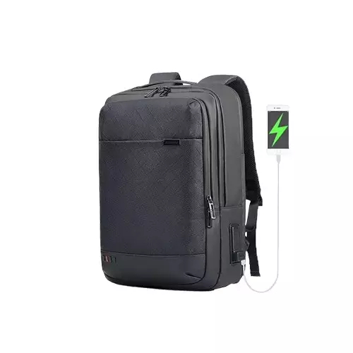 Arctic Hunter B00328 Waterproof Anti Theft Pattern Black Backpack-gallery-1