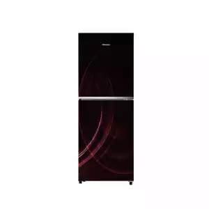 Hisense 238L TMF Inverter Glass Door Refrigerator (Starry Red)