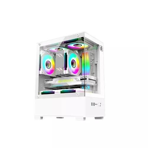 MONARCH ICE COOLER X5 ARGB Desktop Gaming Case (White)