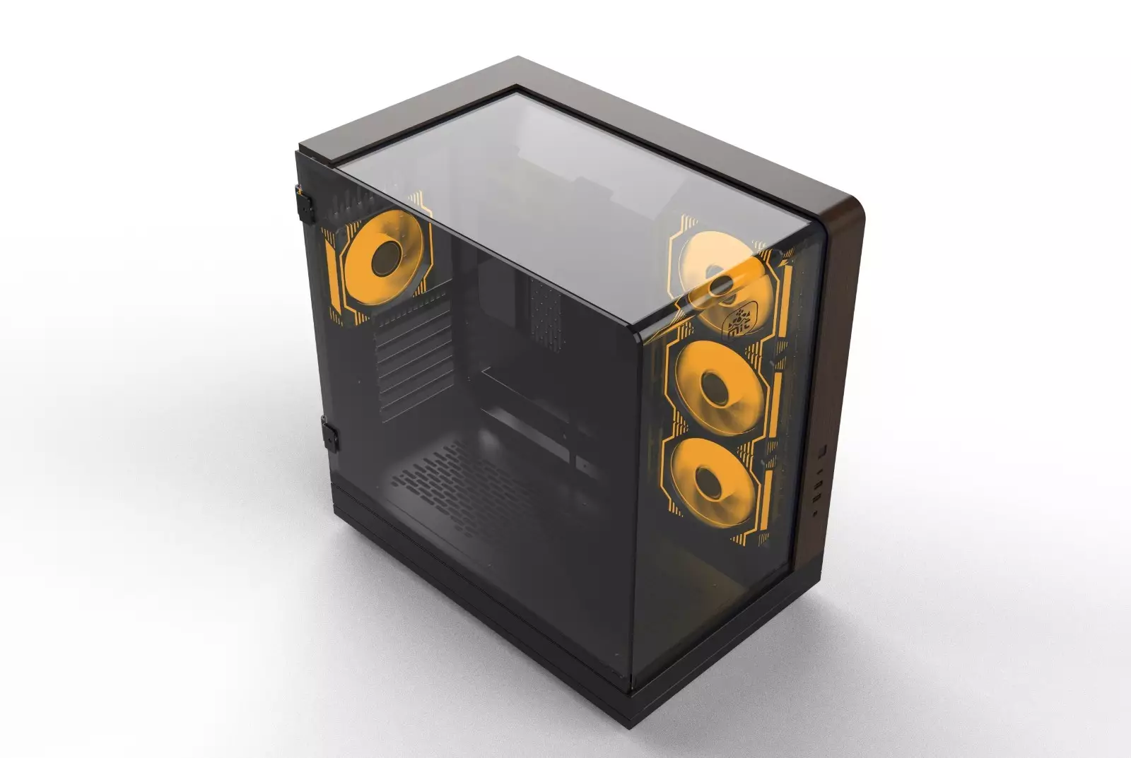 MONARCH AQUA X7 ARGB ATX Desktop Gaming Case (Black)-2