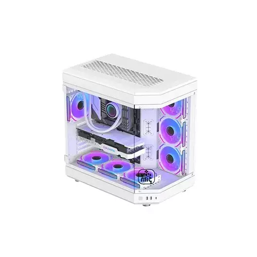 MONARCH INFINITY X10 ARGB ATX Desktop Gaming Case (White)-1