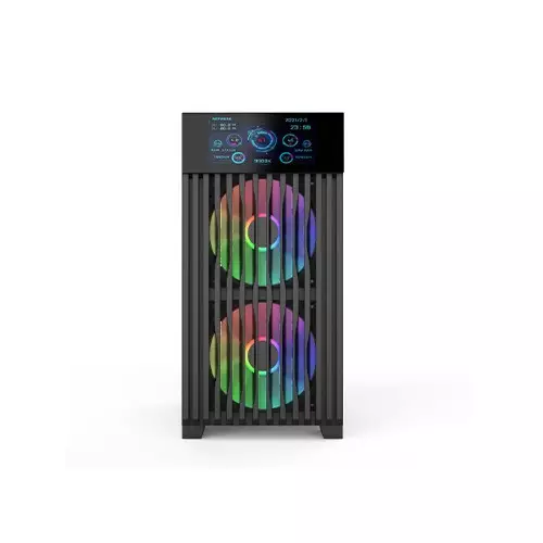 MONARCH M9 PRO MAX X3 ARGB ATX Mid-Tower Gaming Case with LCD Display-gallery-1