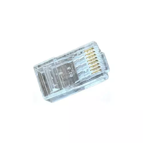 Safenet CAT-6 Unshielded 8P8C RJ45 Transparent Connector (Close End)