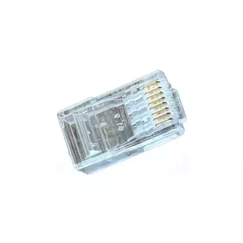 Safenet CAT-6 Unshielded 8P8C RJ45 Transparent Connector (Passthrough)