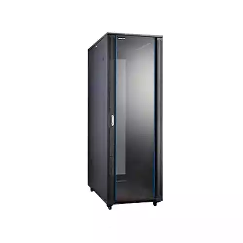 Safenet 42U Tempered Glass Door Floor Standing Server Cabinet