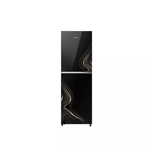 Hisense  RTDG276NAGS/BD3 277L TMF Glass Door Refrigerator (Golden Sunlight)