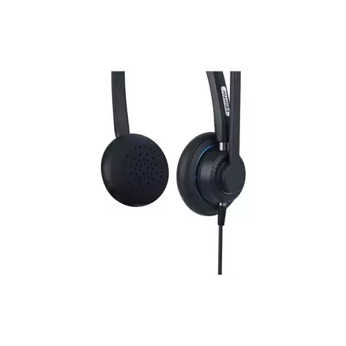 Inbertec UB815DM AI Noise Cancelling USB Wired Headphone-gallery-1